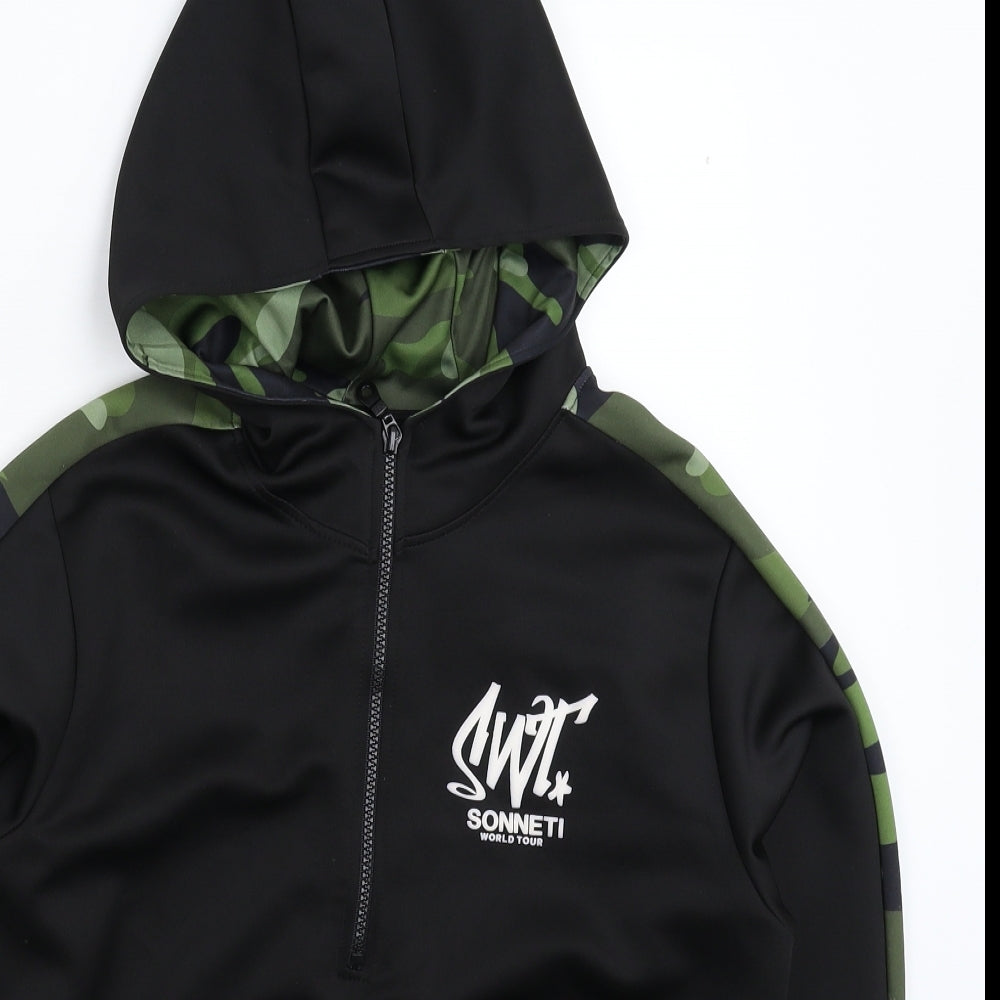 Sonneti Boys Black Camouflage  Pullover Hoodie Size 14-15 Years