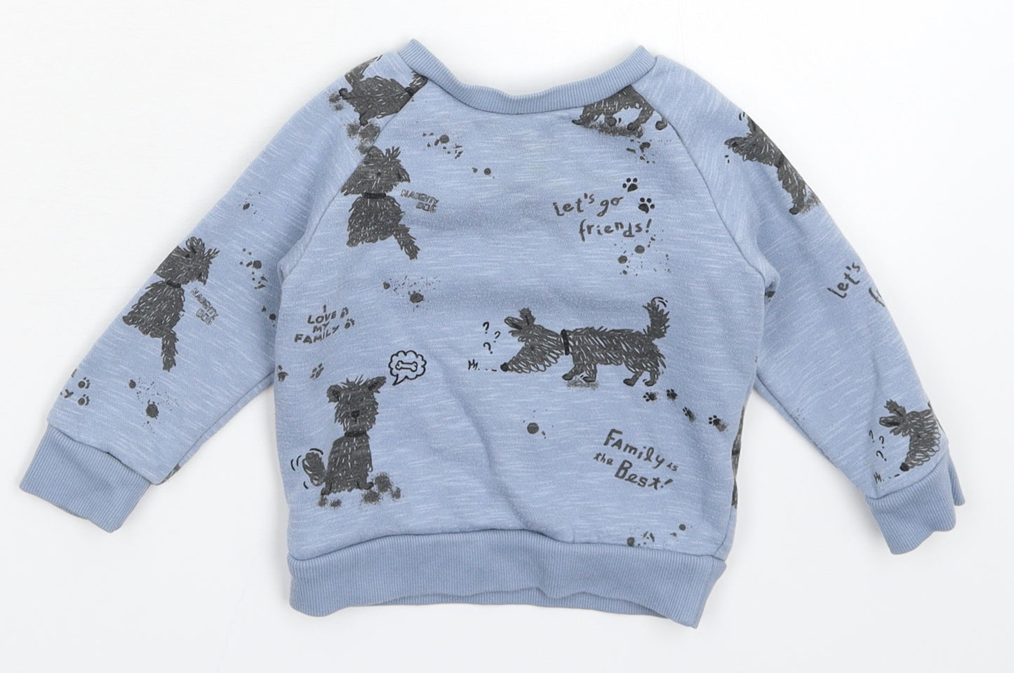 Primark Baby Blue   Pullover Jumper Size 9-12 Months