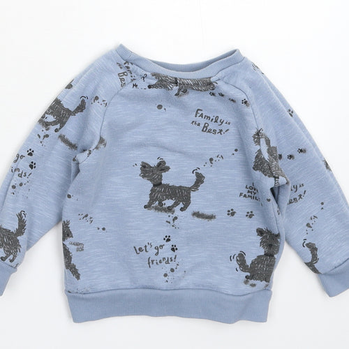 Primark Baby Blue   Pullover Jumper Size 9-12 Months