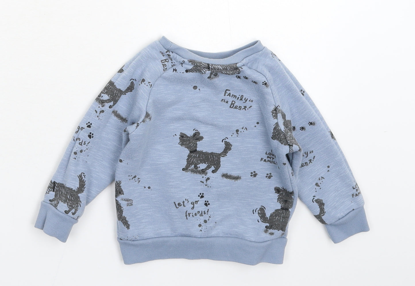 Primark Baby Blue   Pullover Jumper Size 9-12 Months