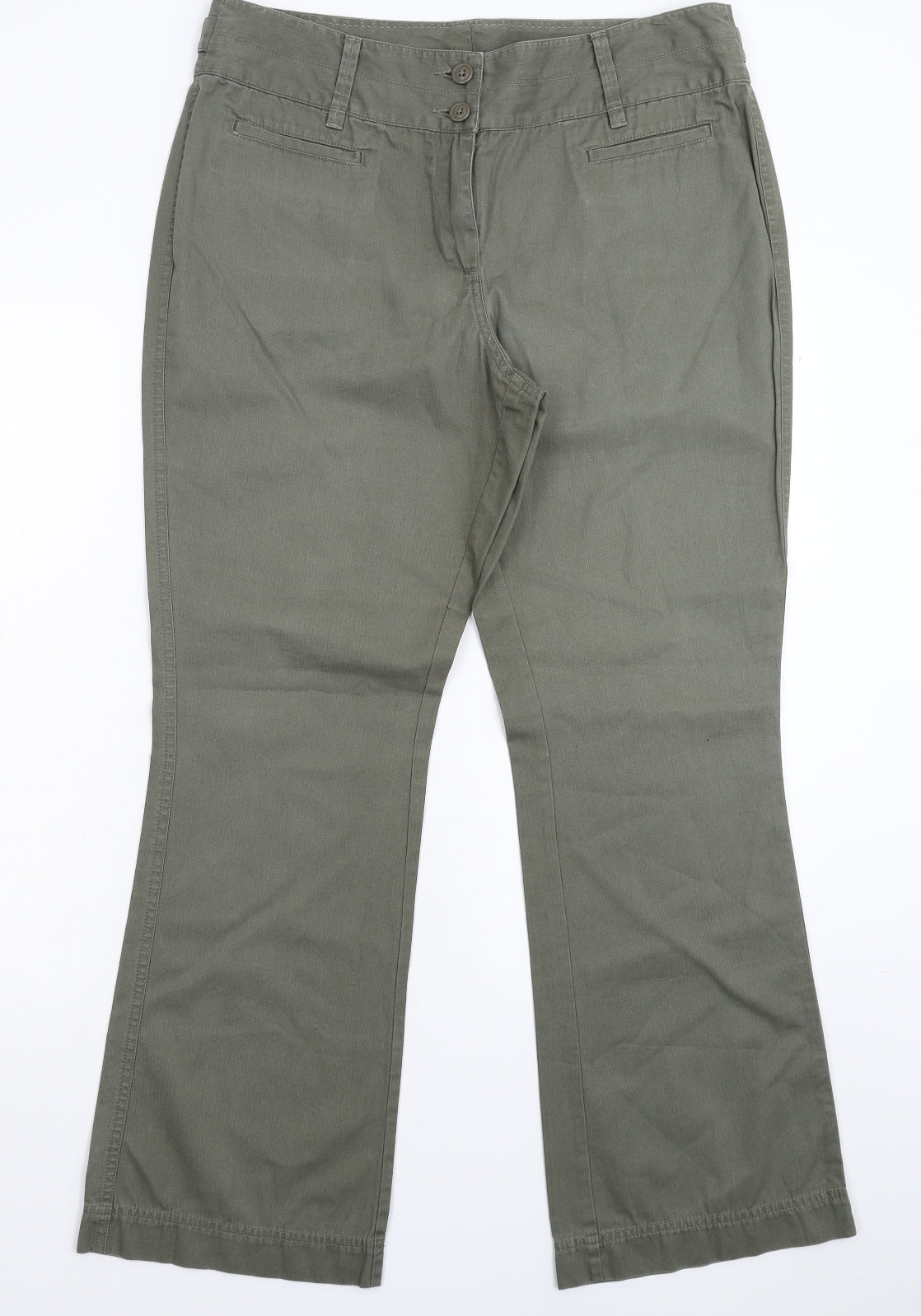 Marks and Spencer Womens Green   Trousers  Size 16 L30 in
