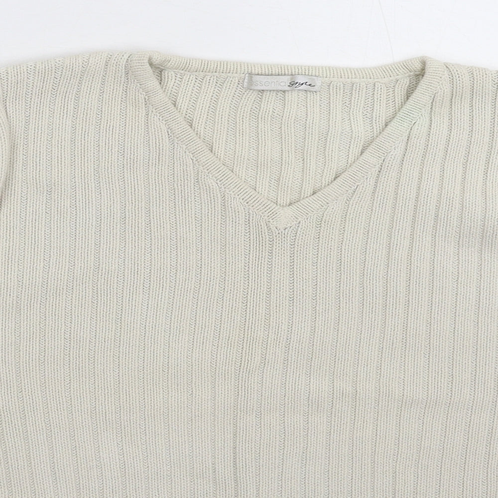 Essential Style Womens Grey  Knit Pullover Jumper Size 18