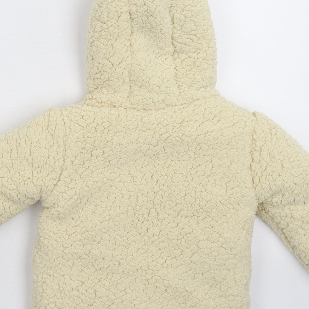 George Baby White  Fleece Jacket  Size 12-18 Months