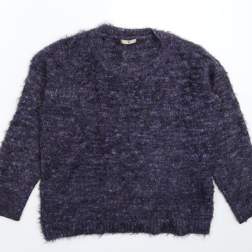 TU Womens Blue  Knit Pullover Jumper Size 10