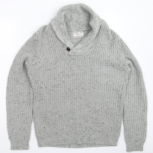 New Look Womens Grey  Knit Pullover Jumper Size L