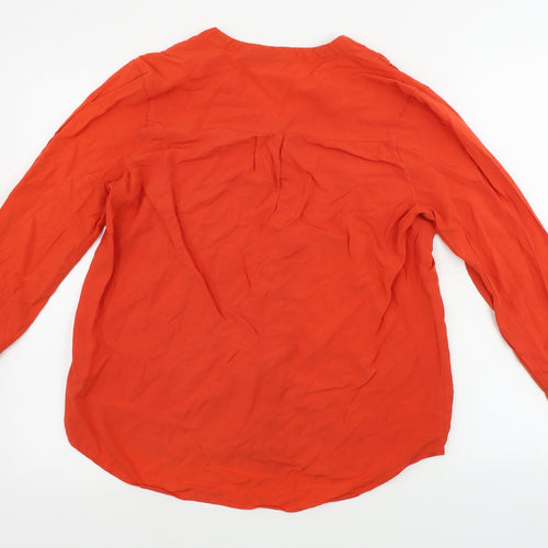 Peacocks  Womens Red   Basic Button-Up Size 14