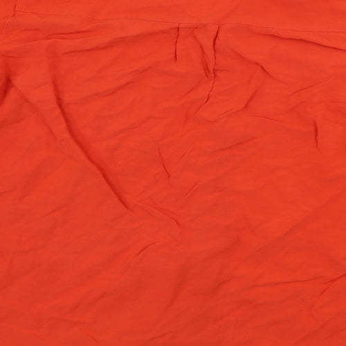 Peacocks  Womens Red   Basic Button-Up Size 14