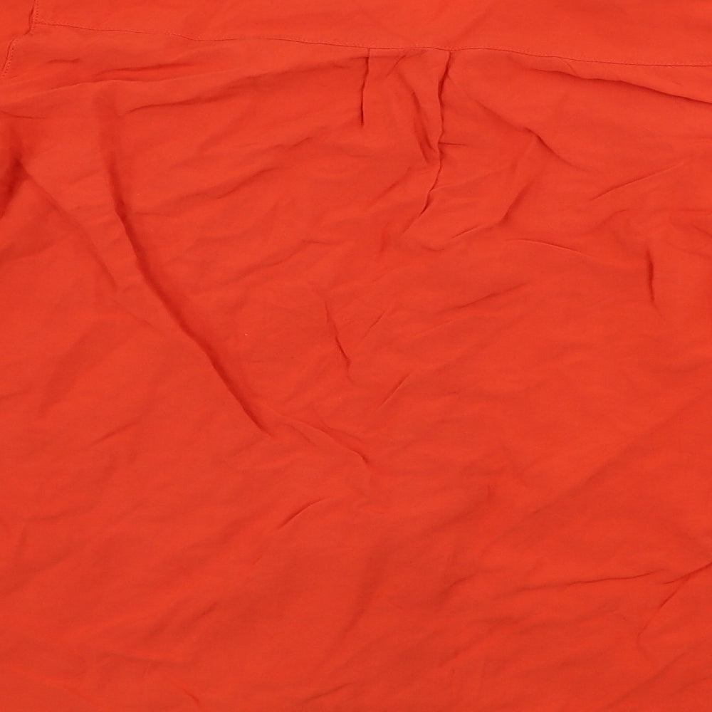 Peacocks  Womens Red   Basic Button-Up Size 14