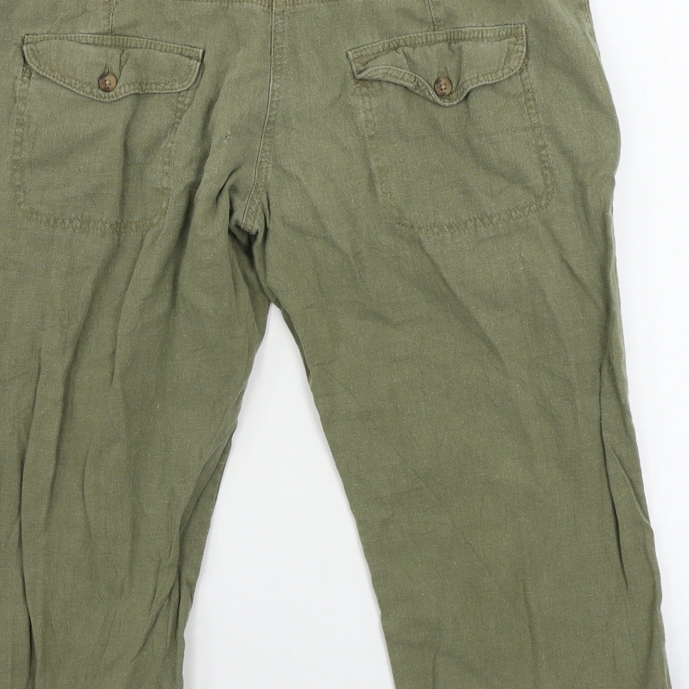 SoulCal&Co  Womens Green   Cropped Trousers Size 12