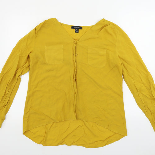 Atmosphere  Womens Yellow   Basic Button-Up Size 14
