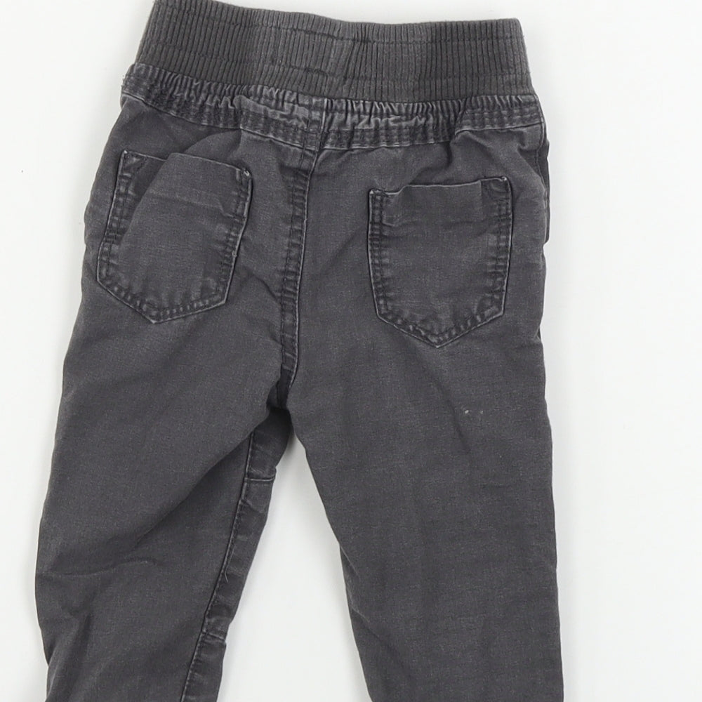 denim co Boys Grey   Cargo Trousers Size 9-12 Months