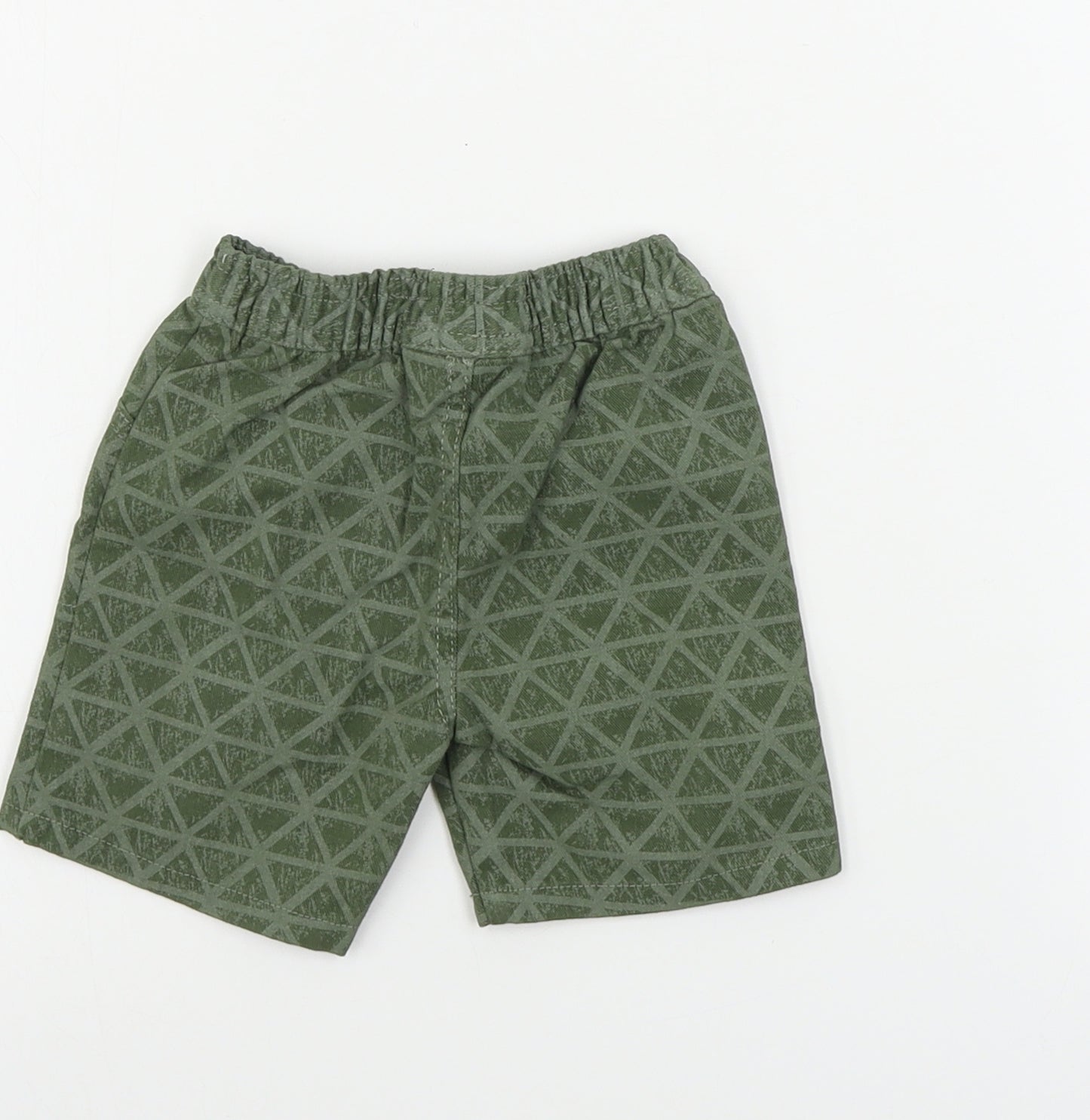 Preworn Boys Green   Cargo Trousers Size 9-12 Months