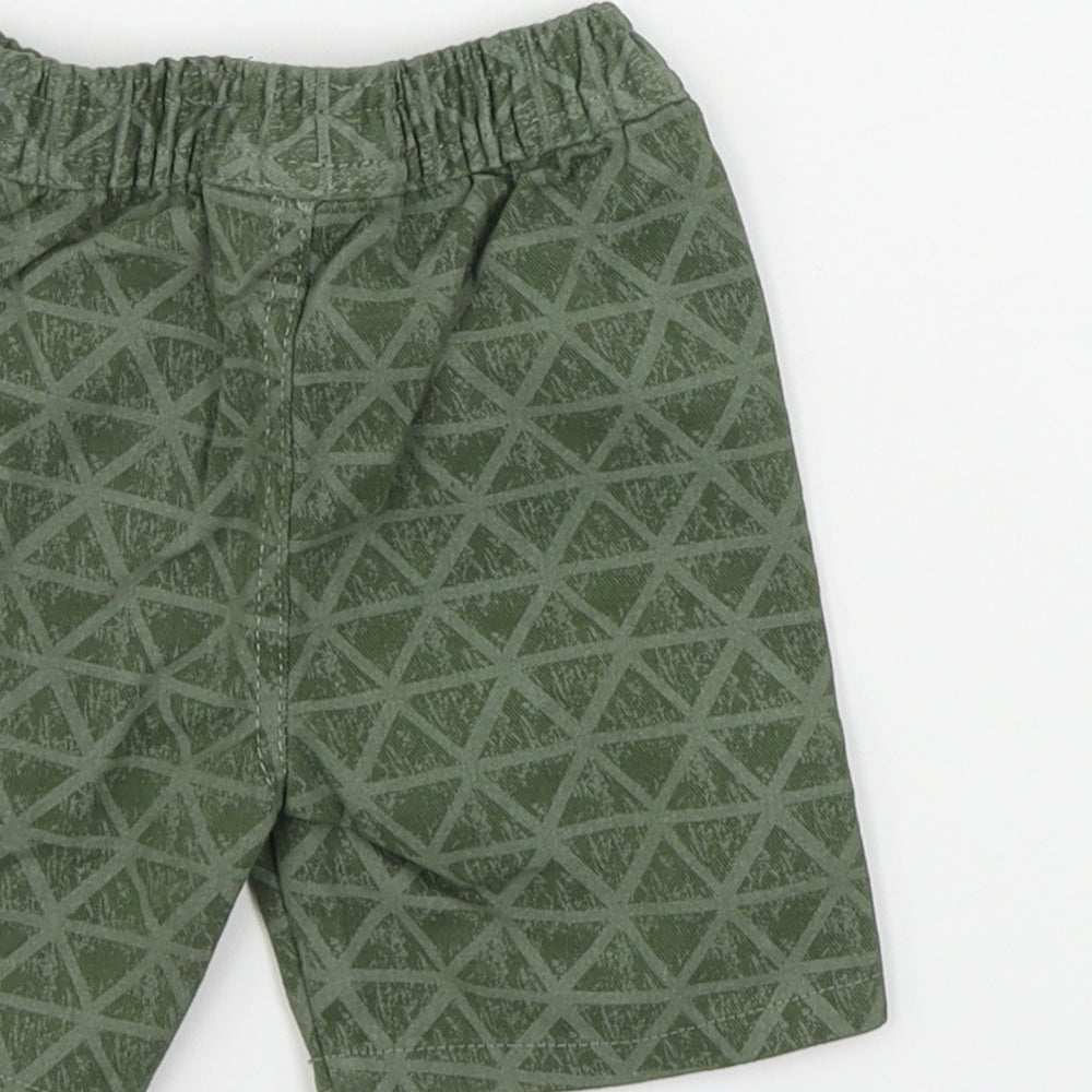 Preworn Boys Green   Cargo Trousers Size 9-12 Months