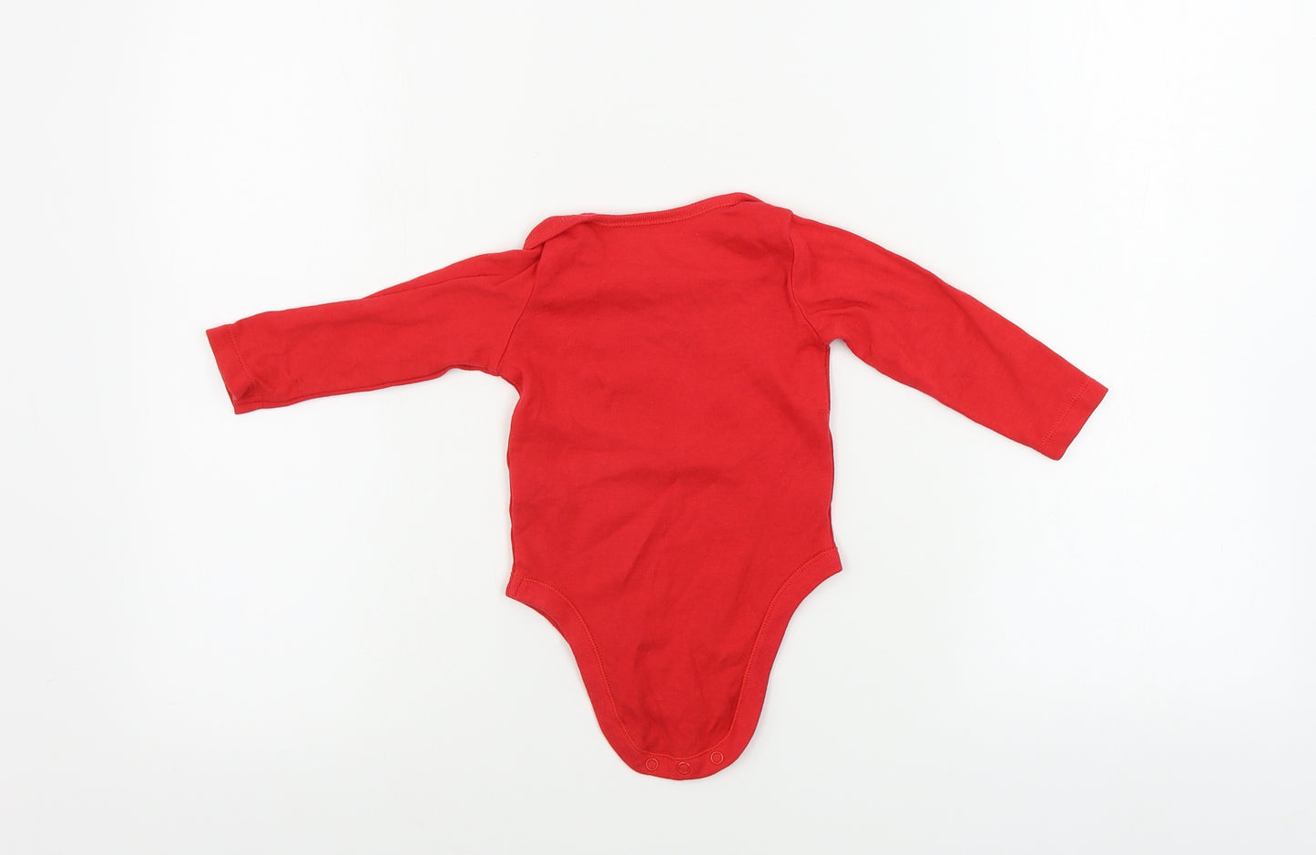 F&F  Boys Red   Babygrow One-Piece Size 6-9 Months  - Christmas babygrow