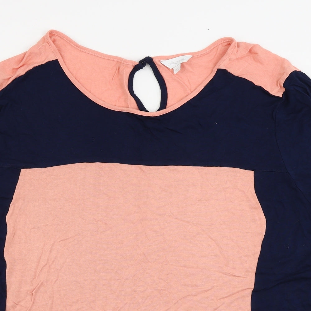 being casual   Womens Pink   Basic T-Shirt Size 24