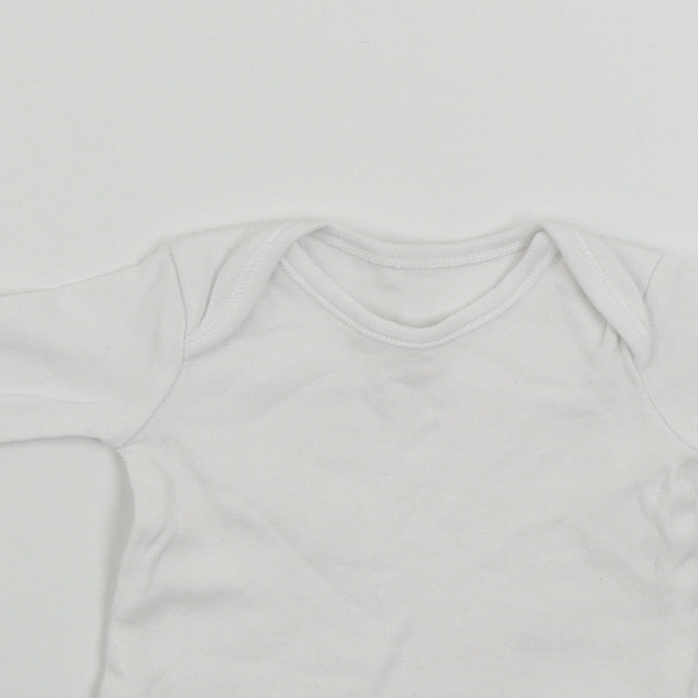 Nutmeg  Girls White   Babygrow One-Piece Size 0-3 Months