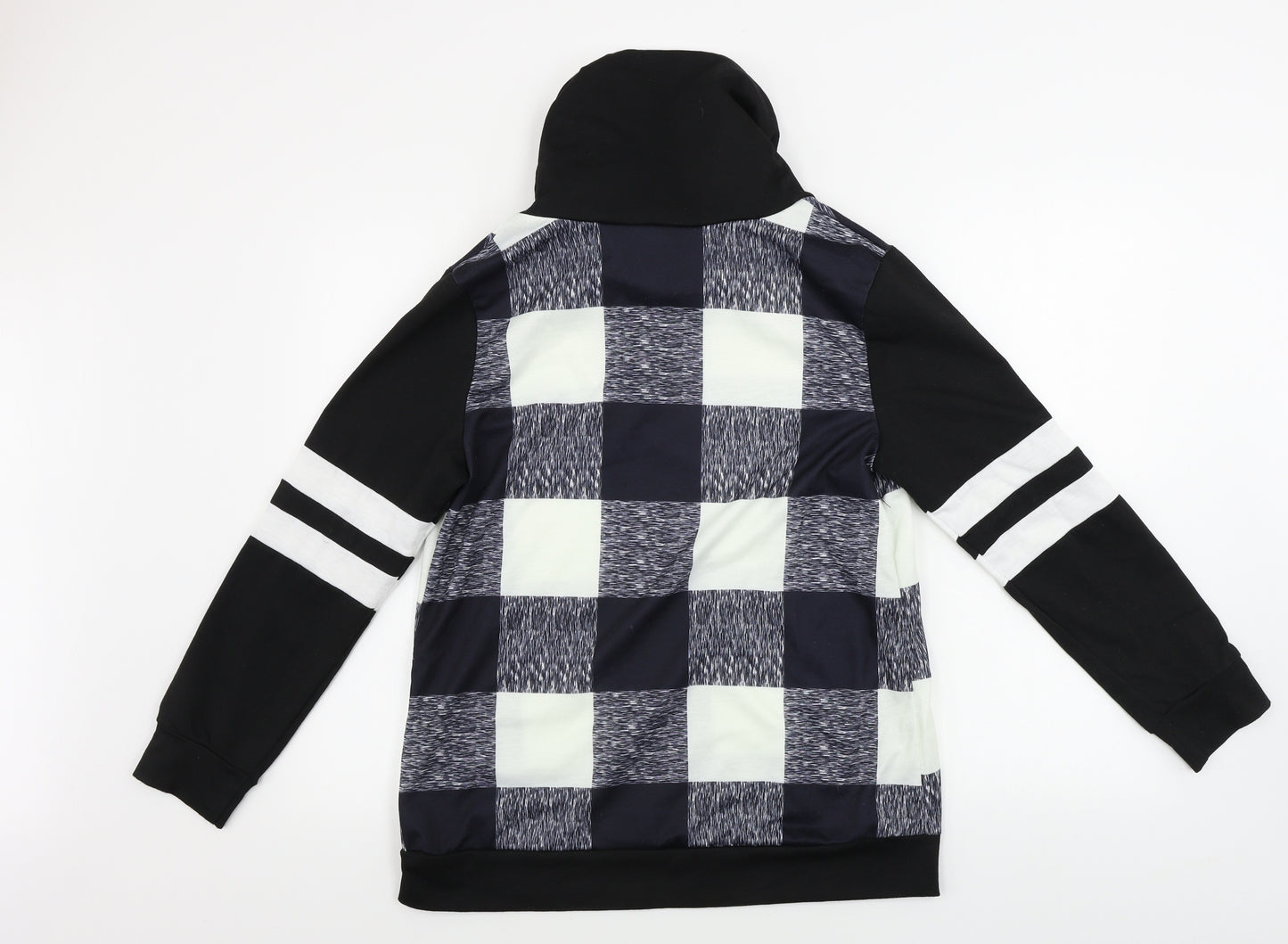 Preworn  Womens Black Check  Pullover Jumper Size M