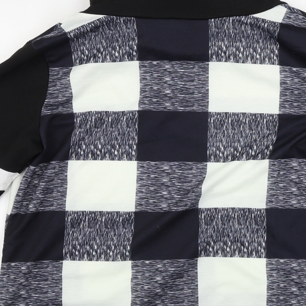 Preworn  Womens Black Check  Pullover Jumper Size M