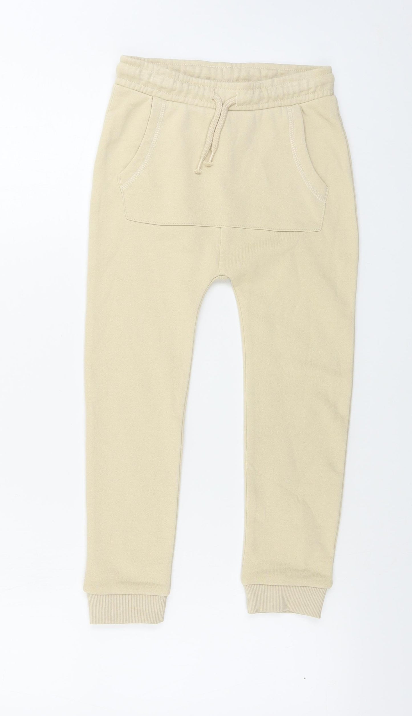 George  Boys Beige   Sweatpants Trousers Size 5-6 Years