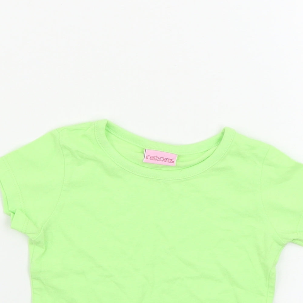 Cherokee Girls Green   Basic T-Shirt Size 12-18 Months