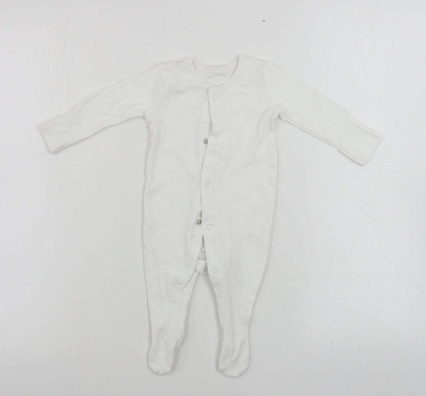George  Baby White   Babygrow One-Piece Size 0-3 Months