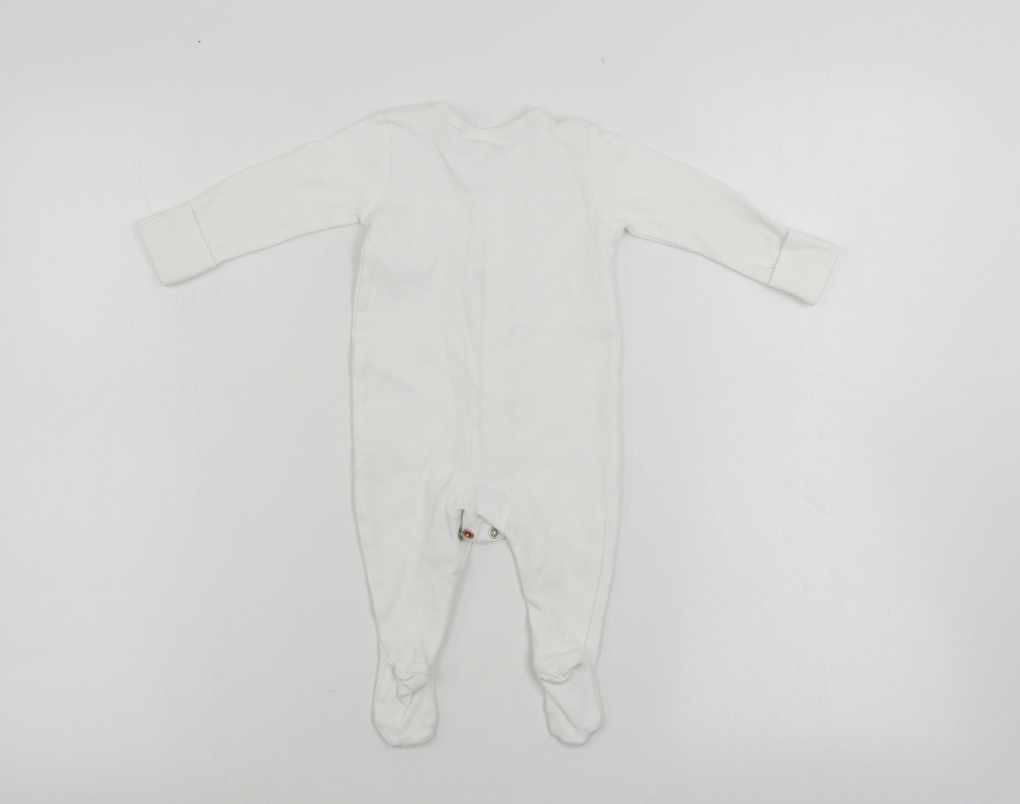 George  Baby White   Babygrow One-Piece Size 0-3 Months