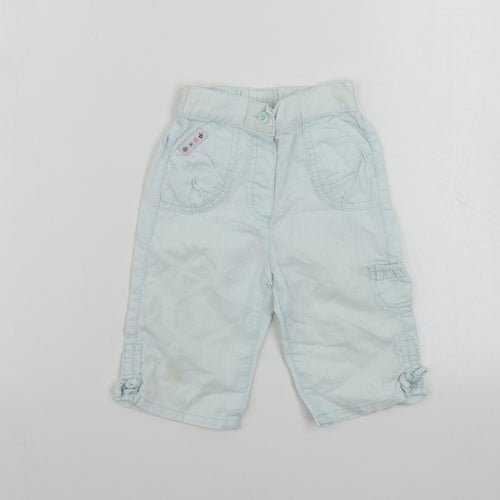 Cherokee  Girls Blue   Cargo Trousers Size 12-18 Months