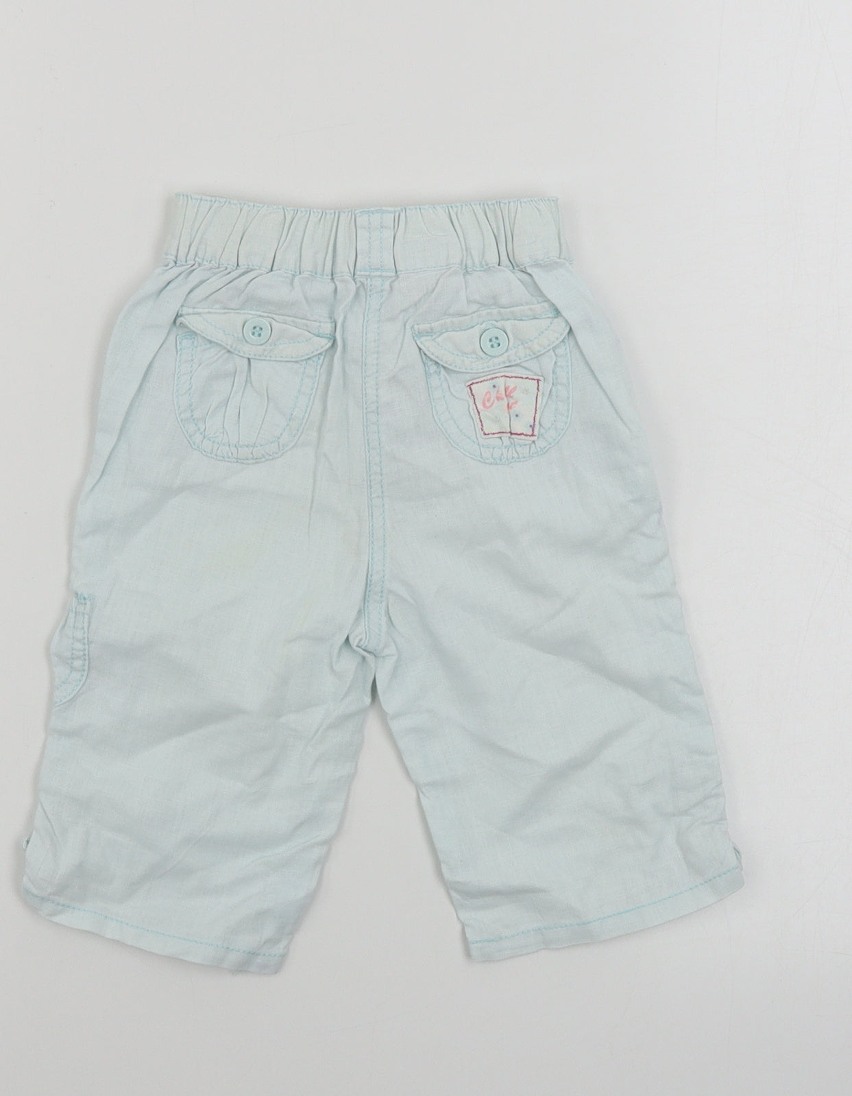 Cherokee  Girls Blue   Cargo Trousers Size 12-18 Months