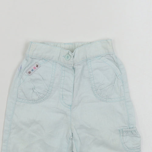 Cherokee  Girls Blue   Cargo Trousers Size 12-18 Months