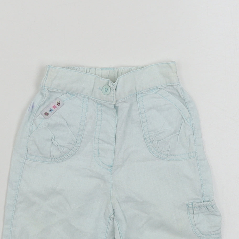 Cherokee  Girls Blue   Cargo Trousers Size 12-18 Months
