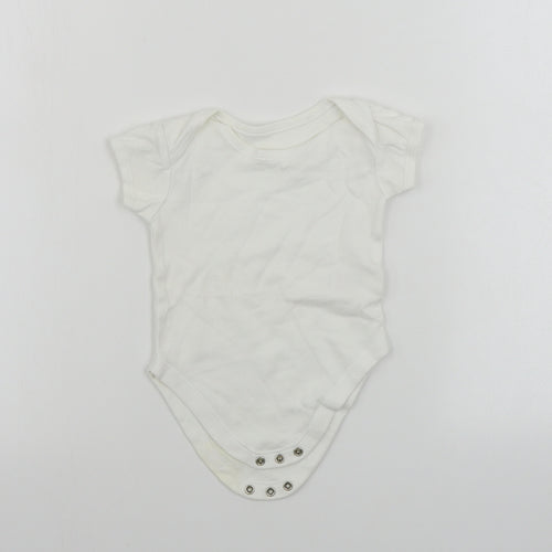George  Baby White   Babygrow One-Piece Size 6-9 Months
