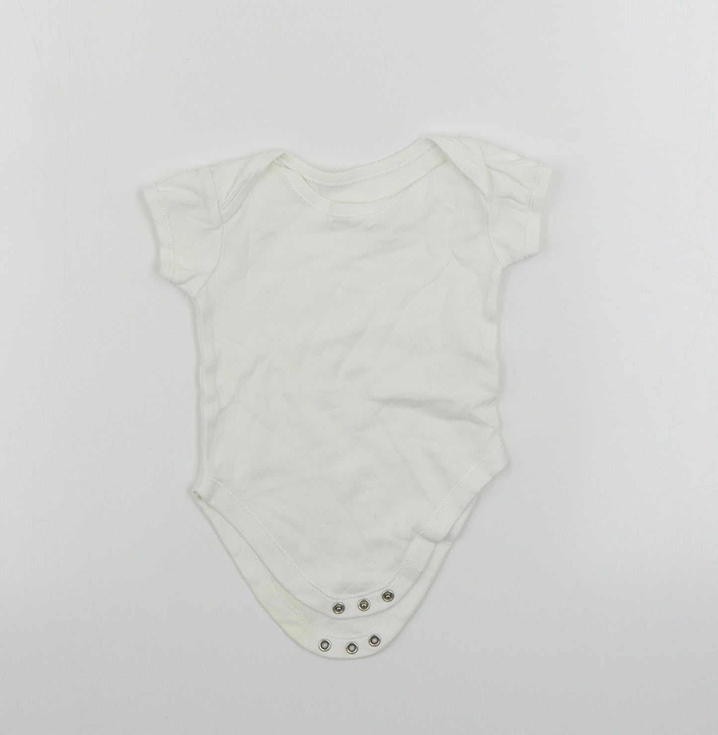 George  Baby White   Babygrow One-Piece Size 6-9 Months