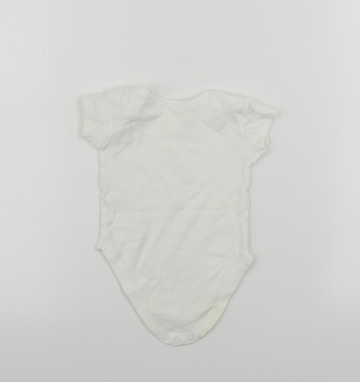 George  Baby White   Babygrow One-Piece Size 6-9 Months