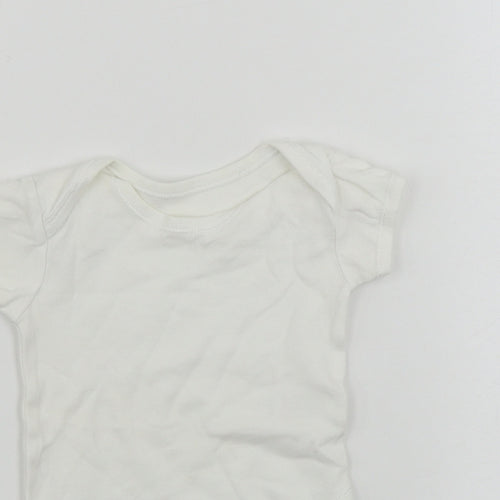 George  Baby White   Babygrow One-Piece Size 6-9 Months