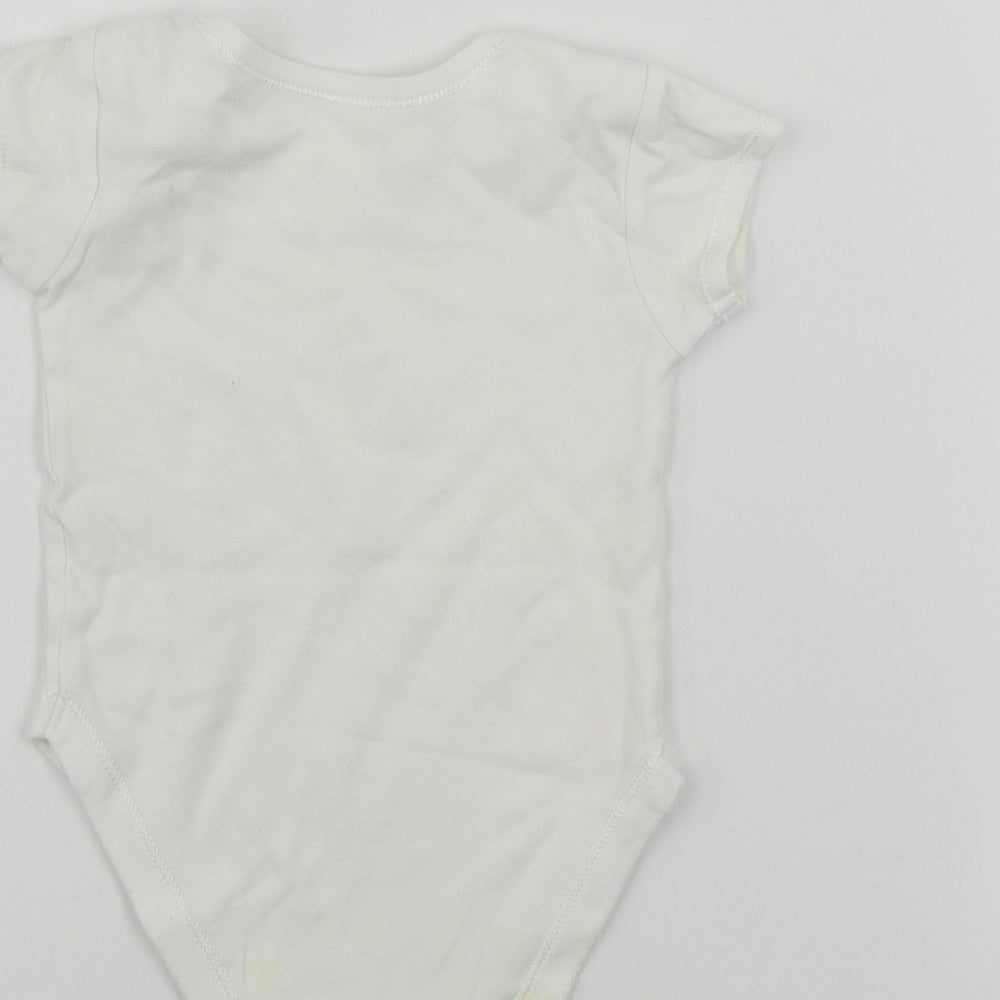 George  Baby White   Babygrow One-Piece Size 6-9 Months