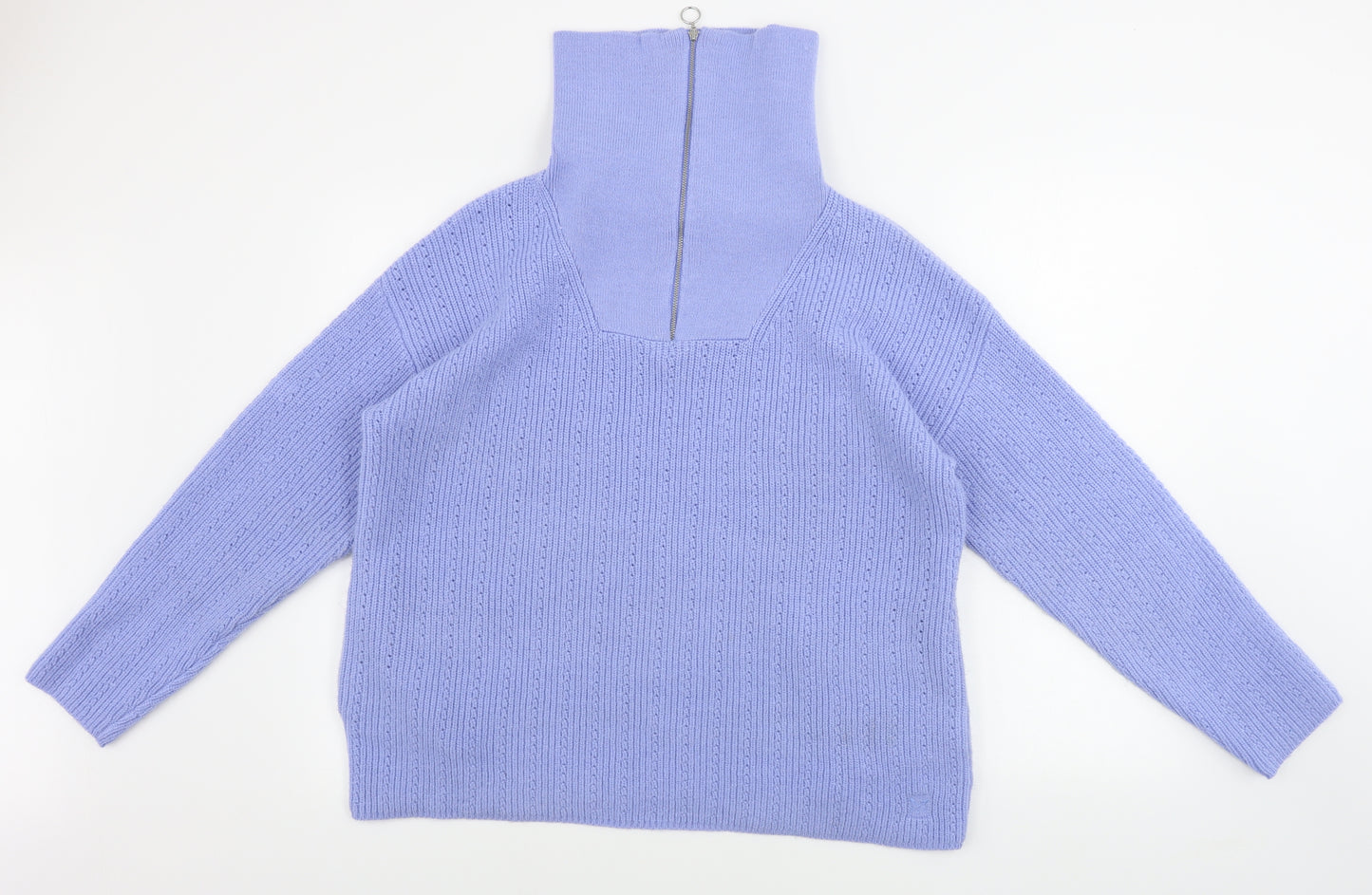 Crew Clothing  Womens Blue   Henley Jumper Size L