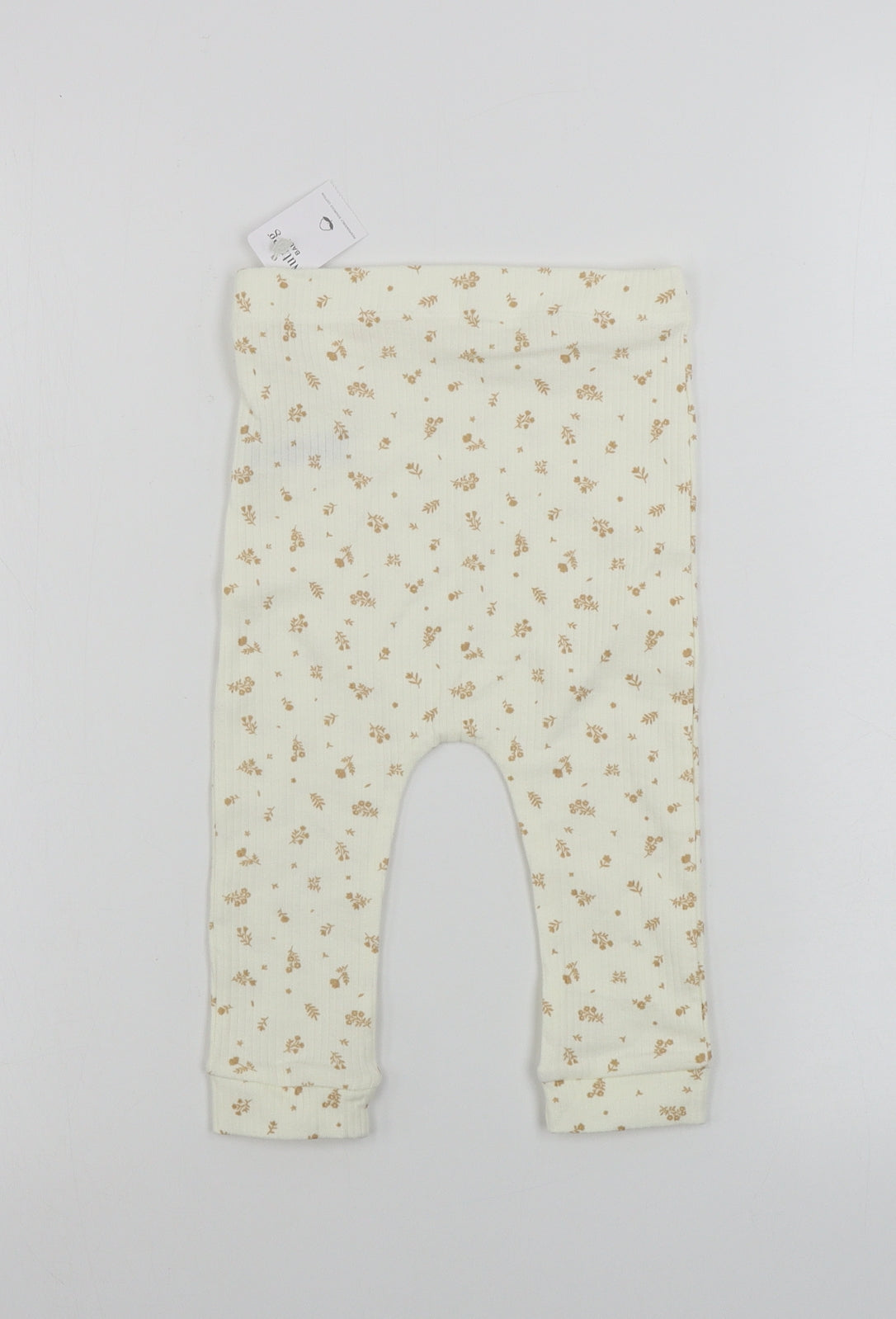 Nutmeg  Girls Beige   Jogger Leggings Size 12-18 Months