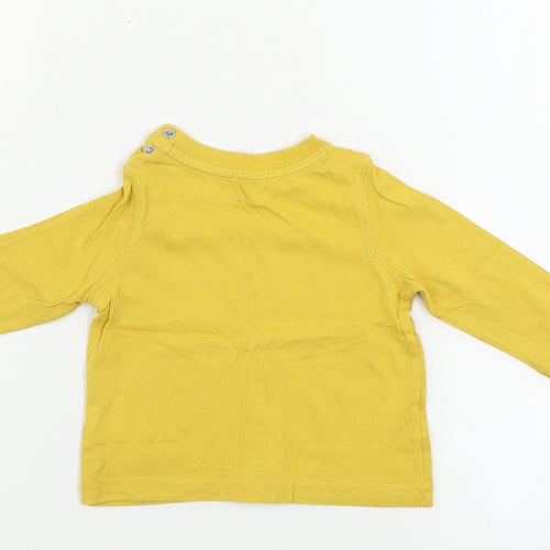 Mothercare  Boys Yellow   Basic T-Shirt Size 6-9 Months