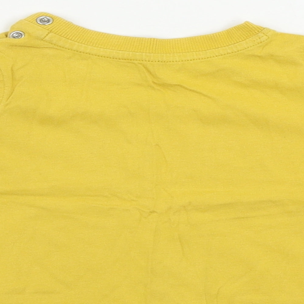 Mothercare  Boys Yellow   Basic T-Shirt Size 6-9 Months