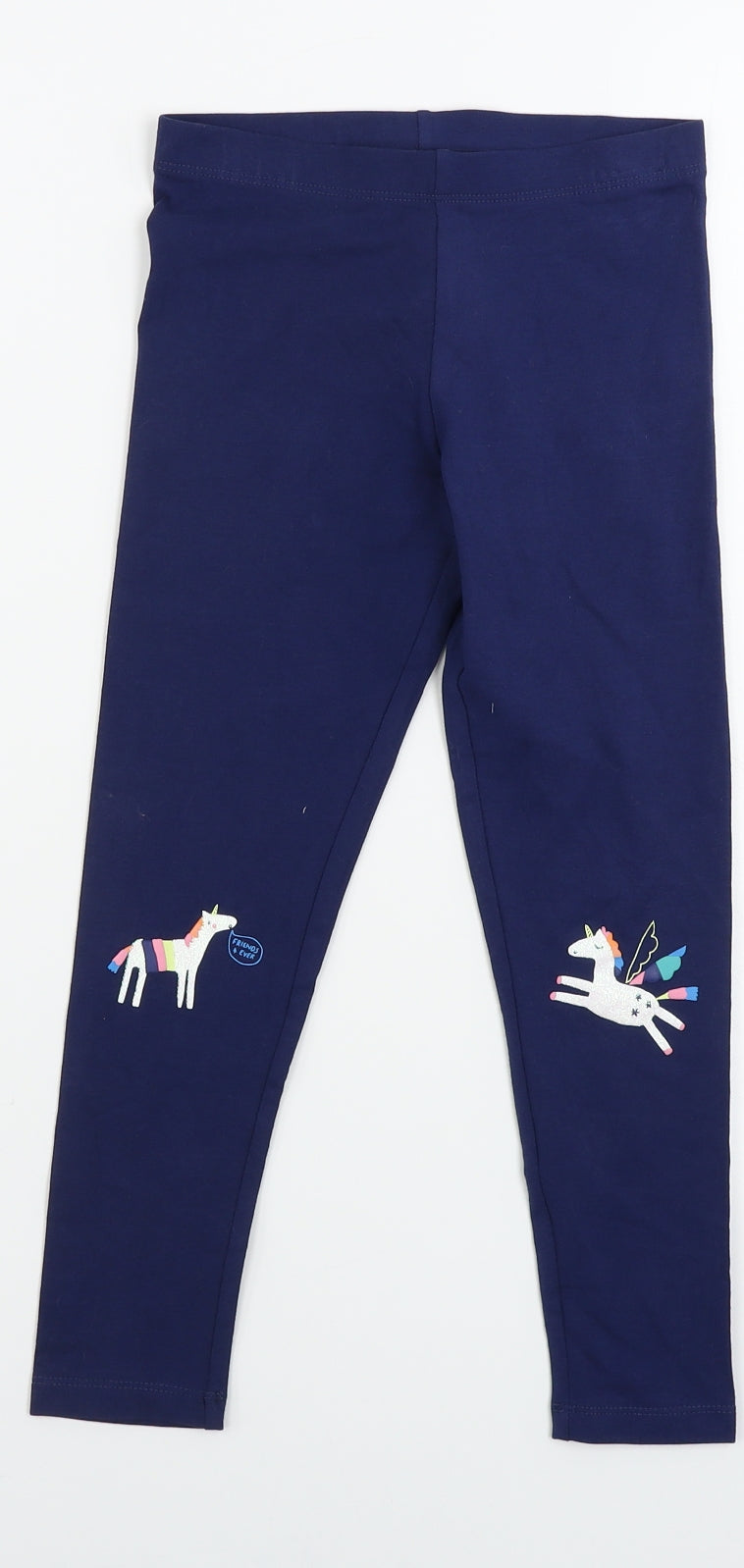 Marks and Spencer  Girls Blue   Jogger Trousers Size 6-7 Years