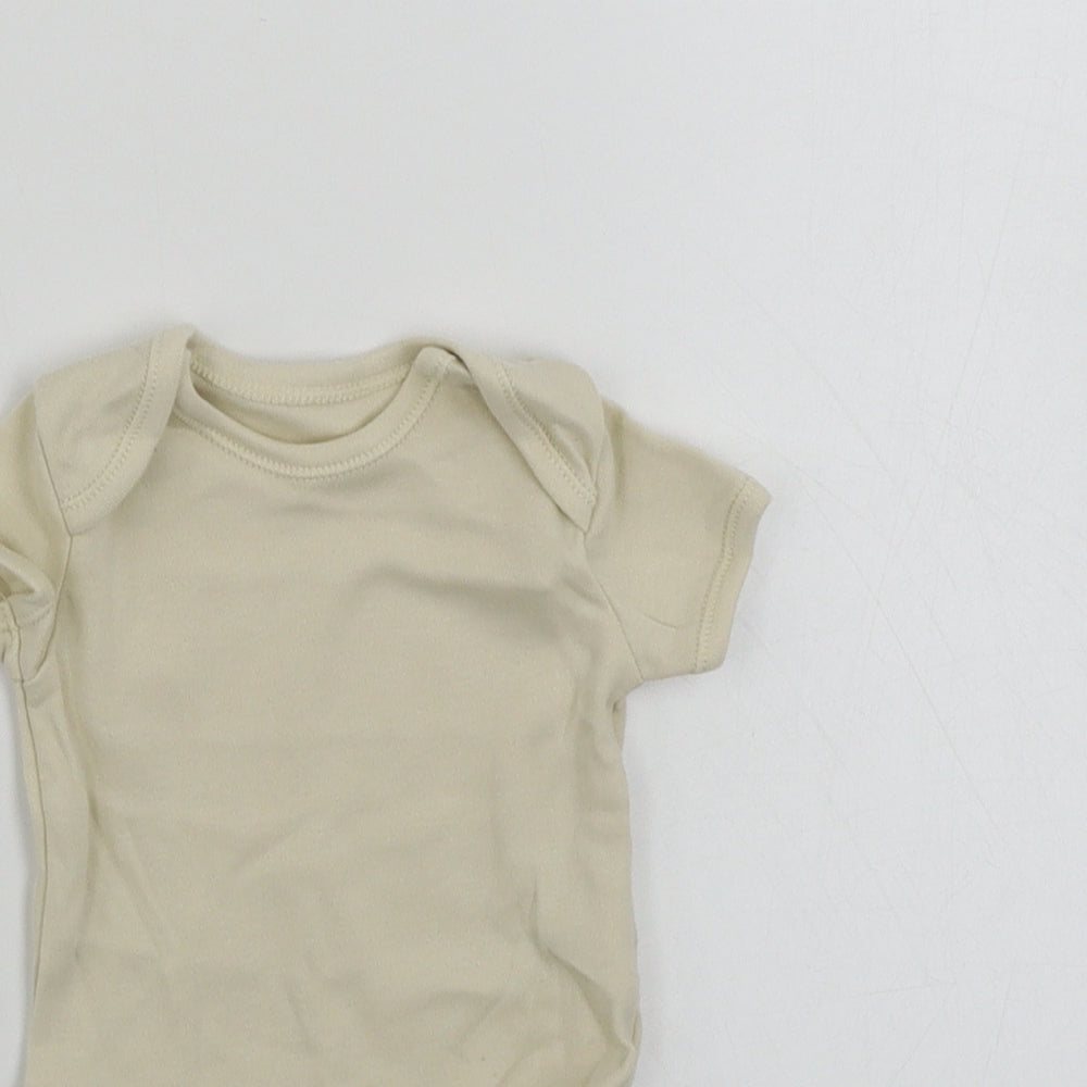 George  Baby Beige   Babygrow One-Piece Size 0-3 Months