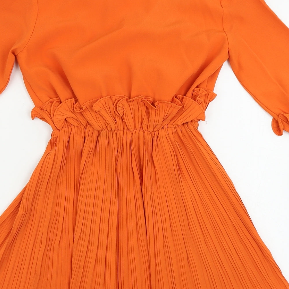 PRETTYLITTLETHING Womens Orange   A-Line  Size 6