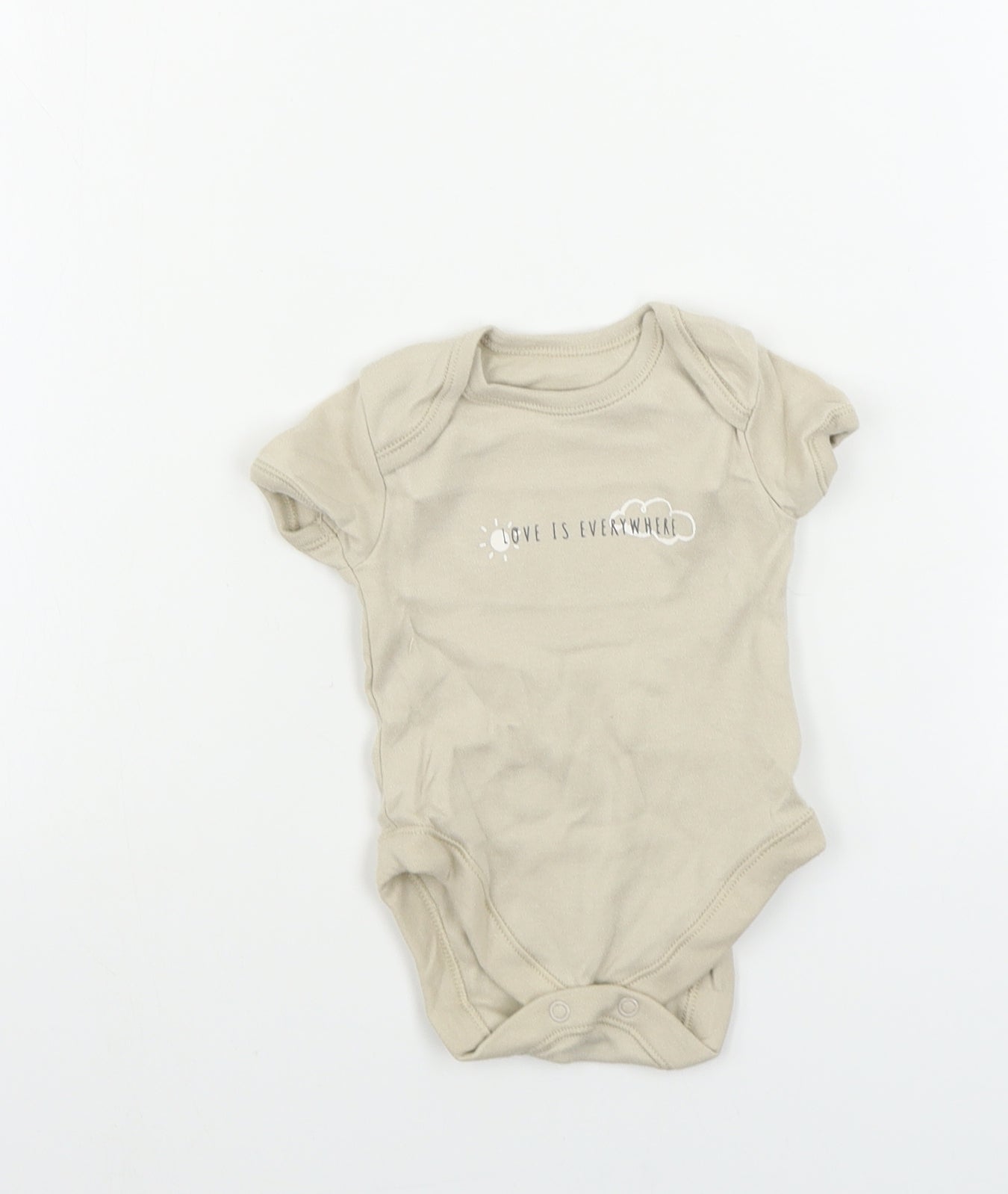 George Boys Brown   Babygrow One-Piece Size 0-3 Months