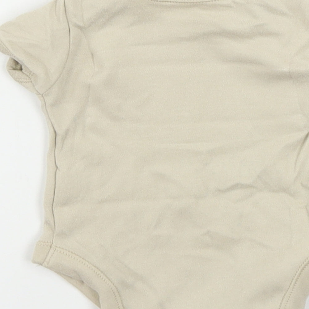 George Boys Brown   Babygrow One-Piece Size 0-3 Months
