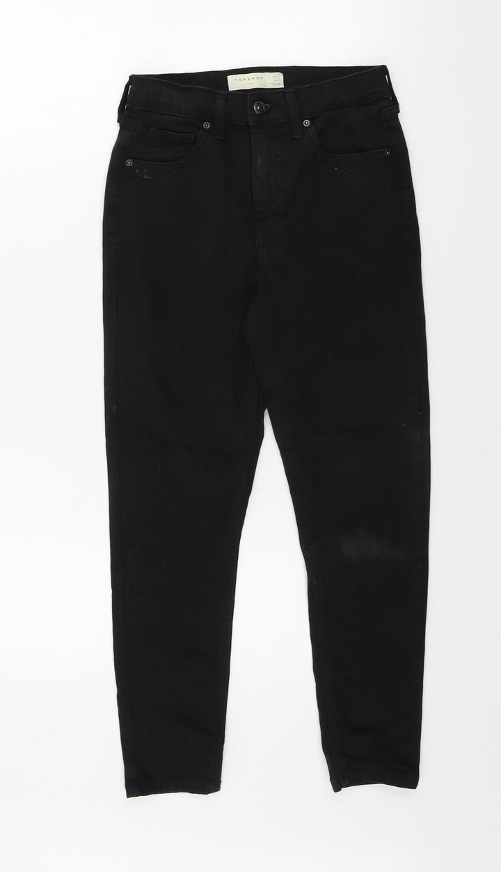 Topshop Womens Black Skinny Jeans Size 26 in L28 in