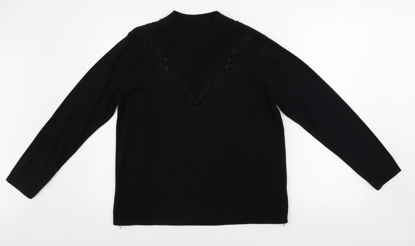 bm collection    Womens Black   Pullover Jumper Size M