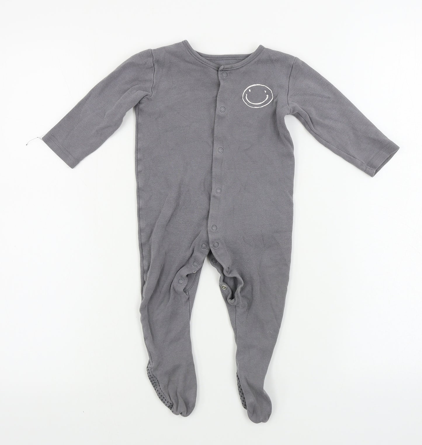 George  Boys Grey   Babygrow One-Piece Size 9-12 Months