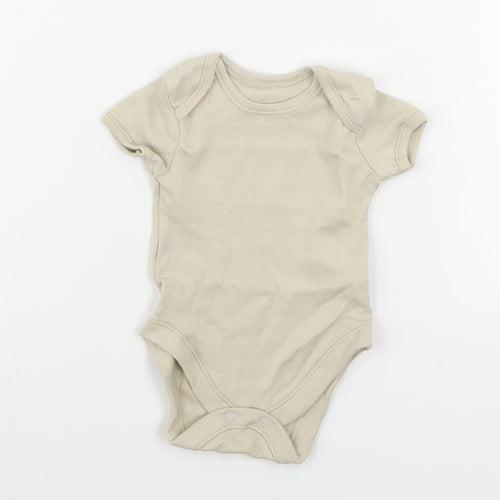 George  Baby Beige   Babygrow One-Piece Size 0-3 Months