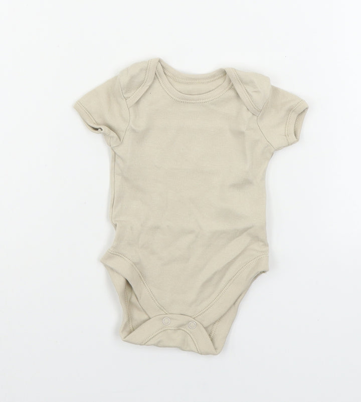 George  Baby Beige   Babygrow One-Piece Size 0-3 Months