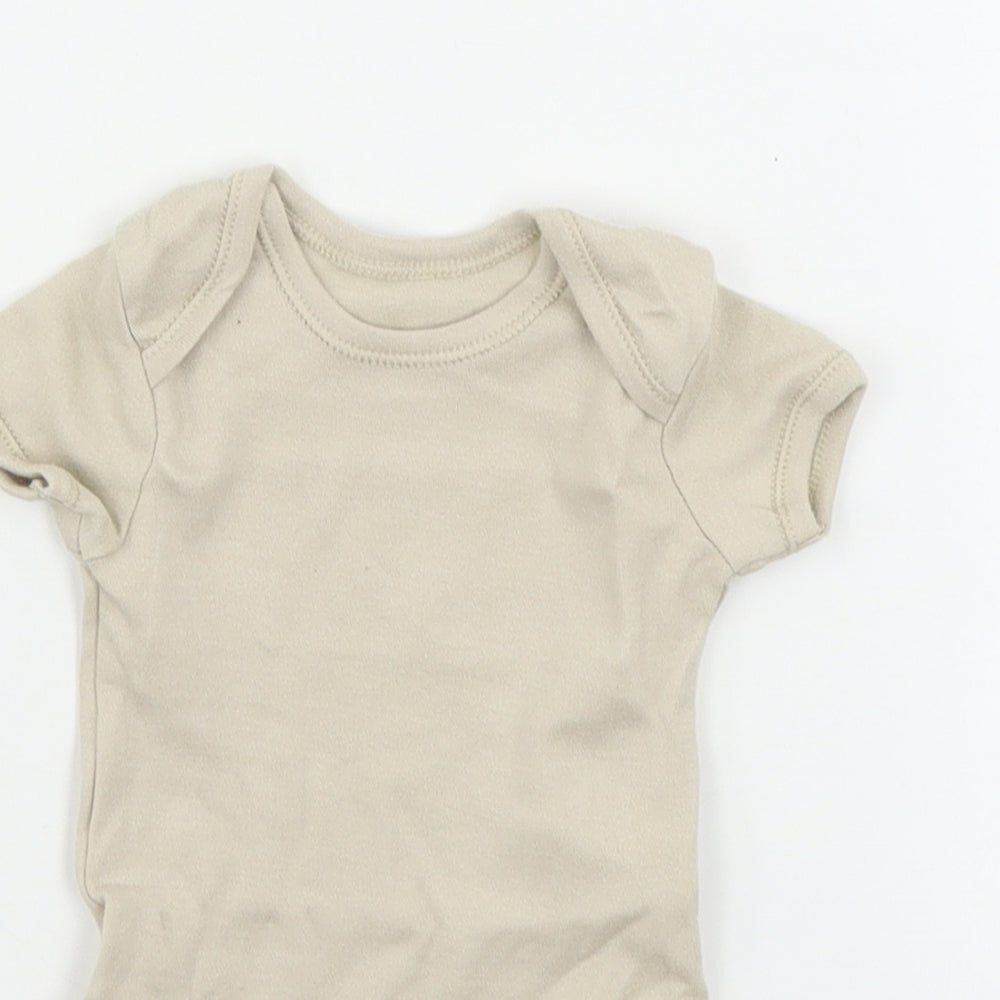 George  Baby Beige   Babygrow One-Piece Size 0-3 Months